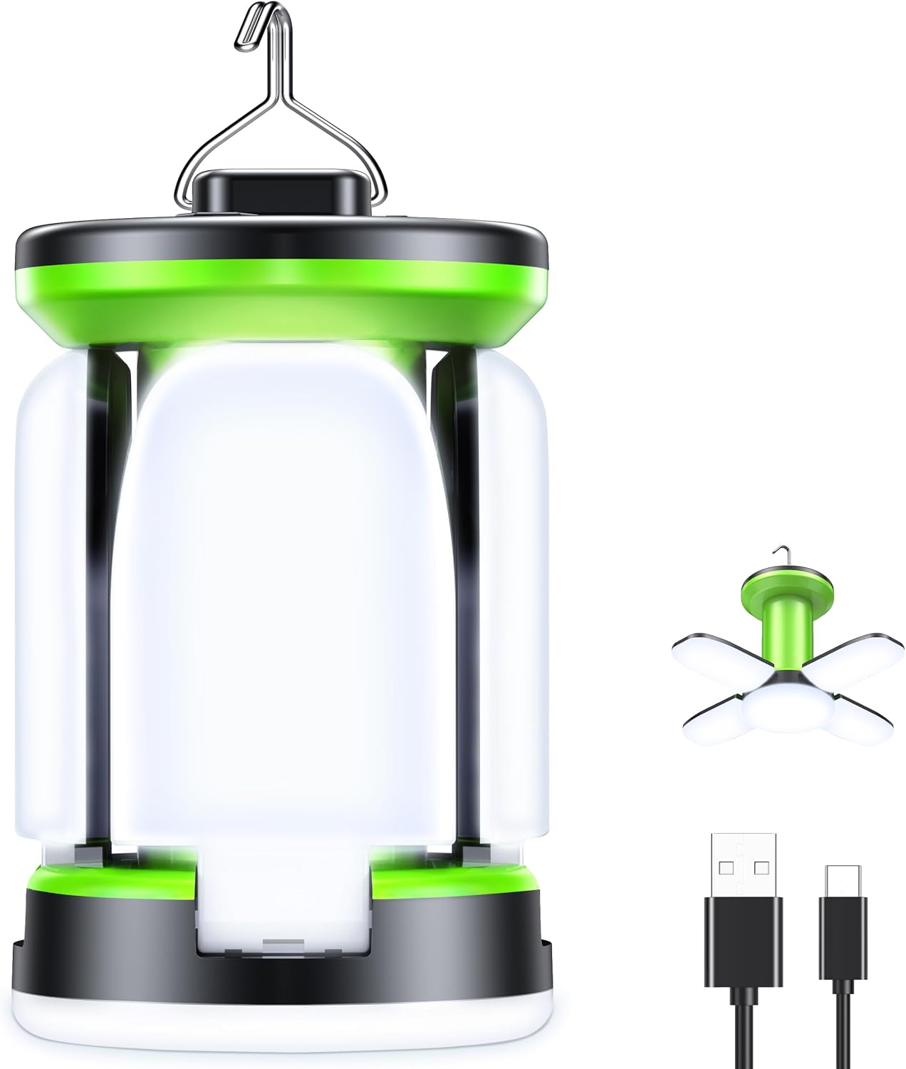 Blukar Camping Lights Rechargeable, 2000L Camping Lantern Lamp Essentials [Energy Class A+++]