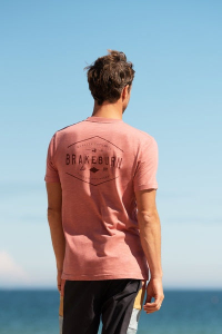 Job Lot of 4 Brakeburn Men's Salmon Pink Custom T-Shirts