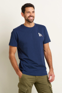 Job Lot of 6 Brakeburn Men's Navy Logo T-Shirts
