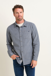 One Off Job Lot of 7 Brakeburn Men's Blue Corduroy Shirt (S-XXL)