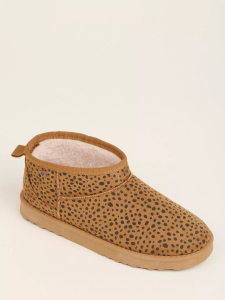Job Lot of 22 Brakeburn Women's Leopard Spot Faux Suede Slippers (AW24)