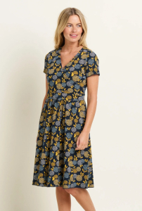Job Lot of 43 Brakeburn Women's Luna Wrap Dress - Navy (SS24)