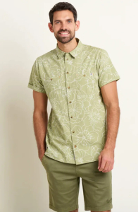 One Off Job Lot of 6 Brakeburn Men's Linear Floral Shirt (S-L)