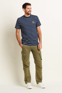 Job Lot of 8 Brakeburn Men's Navy Stripe Tee (SS24)