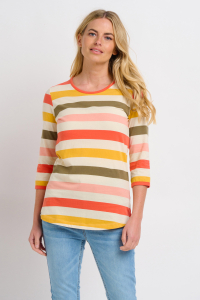 Job Lot of 80 Brakeburn Women's Poppy Stripe Tee (SS23)