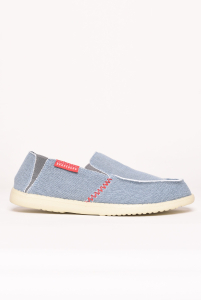 3 x Brakeburn Men's Blue Canvas Slip-On Shoes | S20