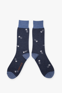 3 x Brakeburn Men's Blue Jellyfish Socks | SS22