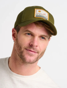 3 x Brakeburn Men's Khaki Patch Caps | SS23