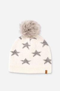 3 x Brakeburn Women's Ecru Star Beanies | AW22