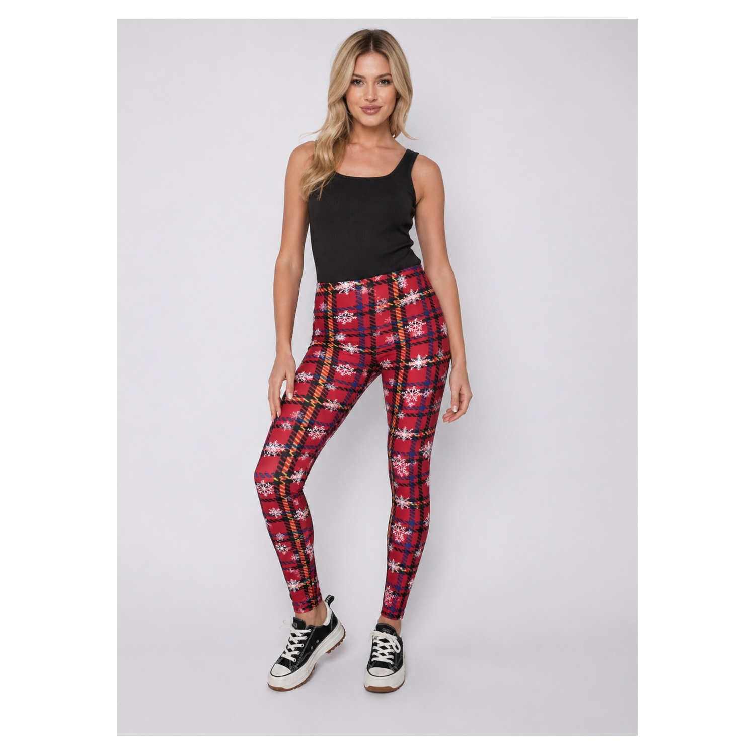 Mix 100 pcs Chritmas Prints leggings-Super Soft 4 Way Stretchy Leggings (One Size fit UK 8-16)