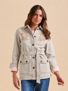 One Off Job Lot of 3 Brakeburn Women’s Embroidered Field Jackets (Size 8)