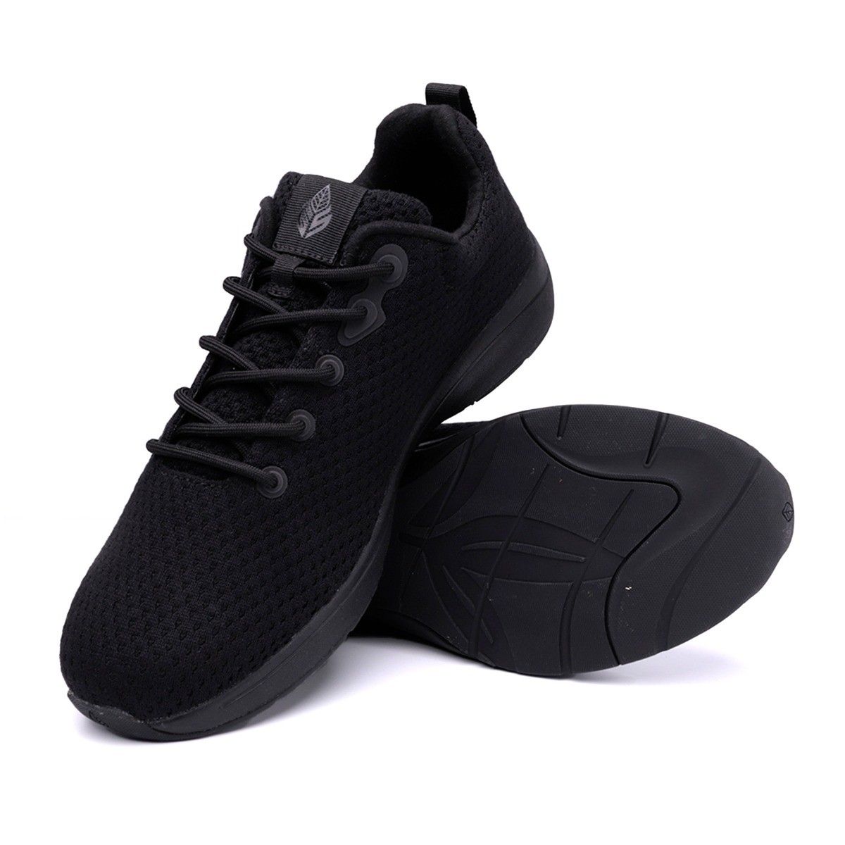 82 Pairs Branded Orthopaedic Trainers, All-Black · Mixed Sizes UK 3–12
