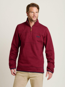 One Off Job Lot of 13 Brakeburn Men’s Burgundy Quarter Zip Sweatshirts (M-XL)
