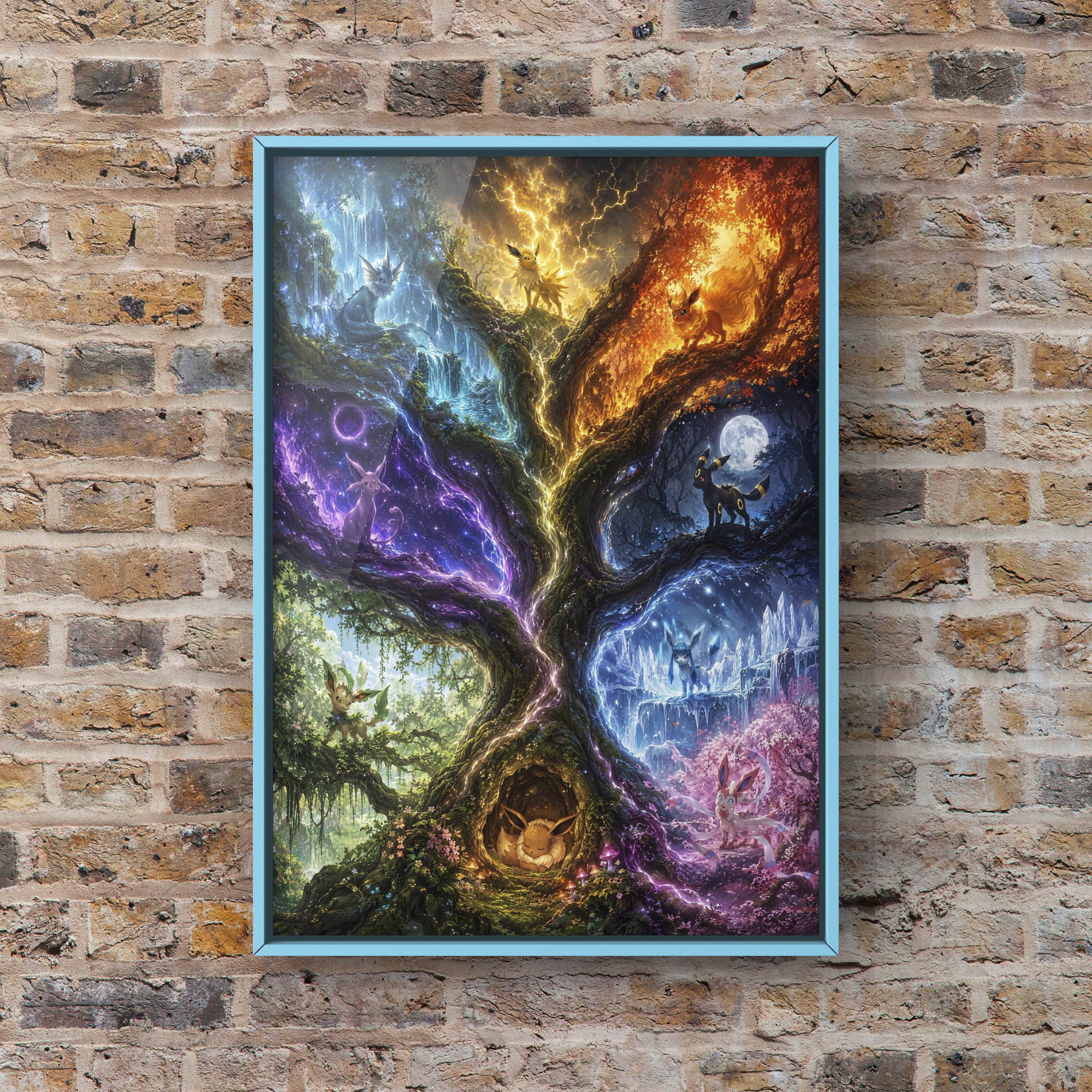 A4 Eeveelution Art Print - Pokemon - 10 Pack Individually Packaged & Ready for Retail