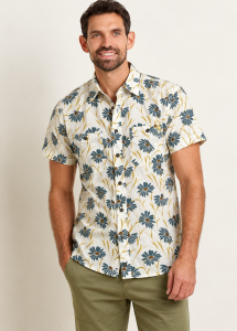 One Off Job Lot of 4 Brakeburn Men's Sunflower Shirts (S-M)