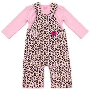 One Off Job Lot of 10 Isabelle Rose Baby Girls' Leopard Print 2 Piece Dungaree