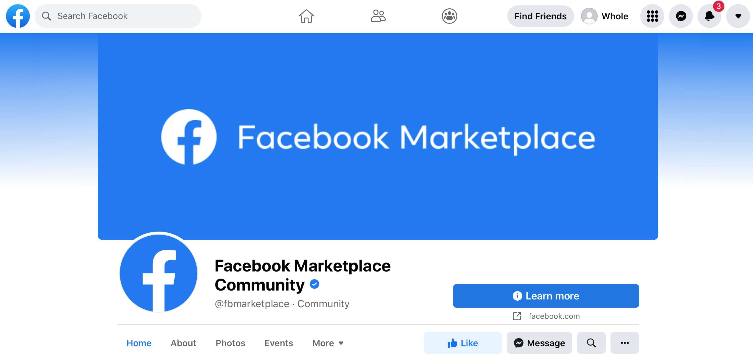 Facebook Marketplace Community