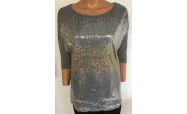 Wholesale Joblot of 10 Avon Womens Zig Zag Sequin T-Shirt Size 10/12