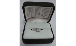 Wholesale Joblot of 10 Avon Womens Azura Diamondesque Silver Rings 2 Sizes