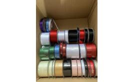 Huge Joblot of Ribbon Reels - Whole reels and part reels, ready to sell - satin, grosgrain, lame, velvet & more