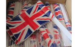 2000 Union jack flags on sticks.  40 packs of 50