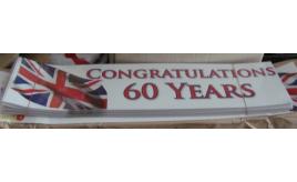 250 x 60th Birthday / Anniversary banners