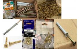 Pallet of 22,652 Fittings/Screws - Wood Screws, Panel Pins Etc, Some Multipacks