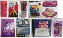 Joblot of 872 Mixed Educational Stock - Notepads, Pens, Pencils, Labels & More