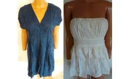 One Off Joblot of 5 Pink Soda Ladies Dresses/Tops Navy/Ivory Sizes XS/S