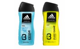 One Off Joblot of 28 Adidas Body-Hair-Face Shower Gel Ice Dive & Pure Game