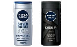 One Off Joblot of 128 Nivea Men Deep Clean & Silver Protect Shower Gel 250ml