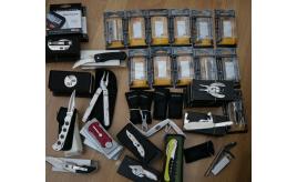 Quantity of Camping knives, tools and lighters.(3rd Party VAT Exempt)