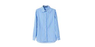 Women's Ladies Shirt Top Striped Cotton Full Sleeve