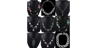 New 100 Fashion Multi chain necklace With large chunkey Pendent & Charm