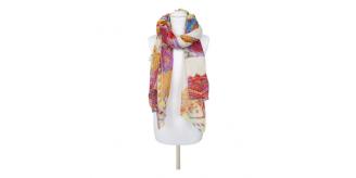 Wholesale Job Lot Clearance Multicoloured Printed Scarf