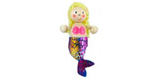 Wooden Mermaid Fridge Magnet