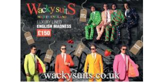 MEN'S SUITS - Superb Quality - 100% Cotton Lined Tailored Superior Wacky Suits Medium Large and X Large