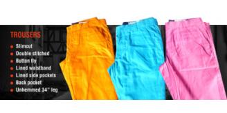 MEN'S TROUSERS - Superb Quality - 100% Cotton Lined Tailored Superior Wacky Suits Medium Large and X Large