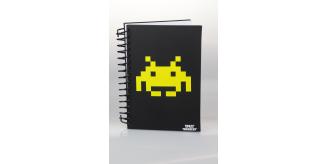 Wholesale lot of 36 x Space Invaders A5 Wiro Spiral Stationary Retro Gaming Notebooks
