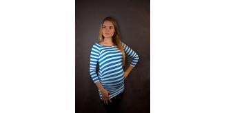 Striped maternity tops