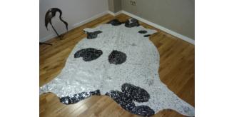 Metallic Cowhide Rugs (Rose Gold, Brown and Black)