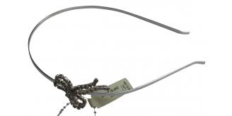 Wholesale Joblot of 30 Ex-High Street Girls Silver Bow Headbands