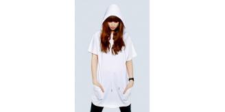 Wholesale Joblot 50x White UNISEX Hooded T SHIRTS Small