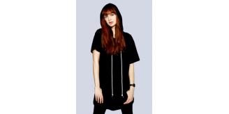 Wholesale Joblot 200x Black UNISEX Hooded T SHIRTS Sml & Med