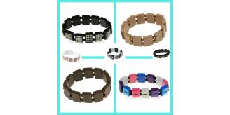 Wholesale Lot 120 Square Bead Bracelets Fashion Jewellery Mixed Designs
