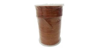 Joblot of 400m of High Quality Metallic Bronze Round Leather Cords 2mm Wide
