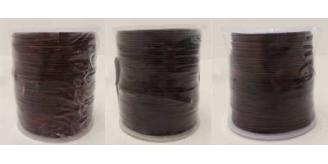 Joblot of 1100m of Brown Real Leather Round Cords 3 Shades 1mm Wide