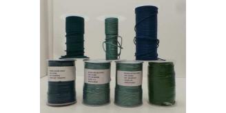 Joblot of Approx 530m of Blue/Green Mixed Round Leather Cords 2mm Wide