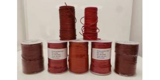 Joblot of Approx 580m of Red/Light Brown Round Real Leather Cords 2mm Wide