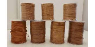 Joblot of Approx 550m of Natural Round High Quality Leather Cords 2mm Wide